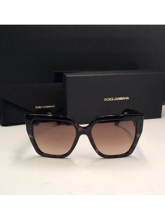 New Authentic DOLCE & GABBANA Women\'s Brown Square Sunglasses DG 4438 main image 7